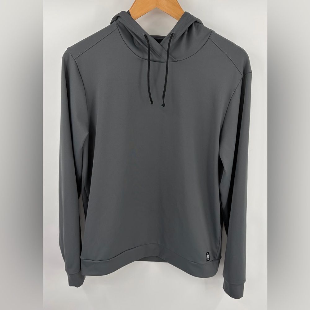 Rhône men’s esssnetial performance midweight hoodie iron gate gray size S